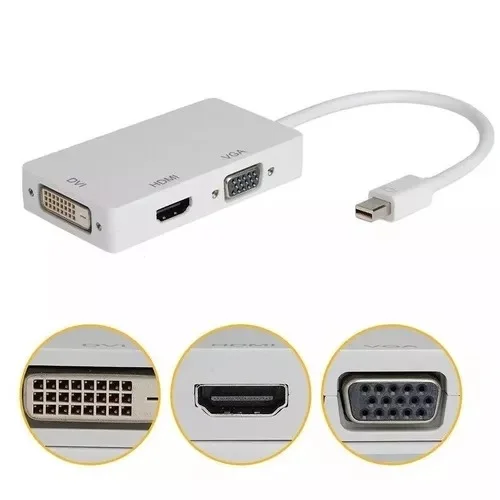 Convertidor Mini Display Port 3 En 1