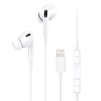 Audífonos Alámbricos Lightning 1.2m Blanco Usams Us-sj621