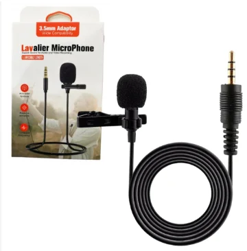 Microfono Lavalier Alambrico Jack 3,5 Aux