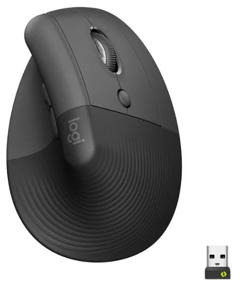 Mouse Ergonómico Vertical Logitech Lift, Inalámbrico Para Manos Pequeñas Y Medianas