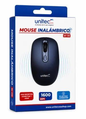 Mouse Inalambrico Unitec W-116