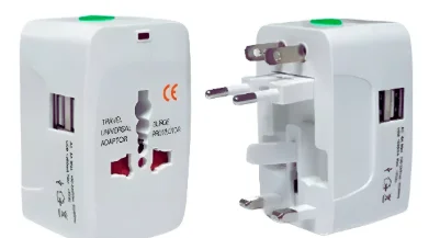 Adaptador Europeo Convertidor Universal 2 Puerto Usb