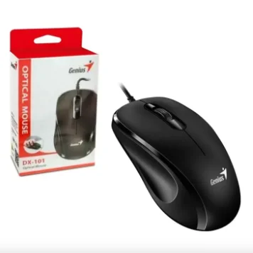 Mouse Genius Dx 101 Optico Usb Alambrico Color Negro