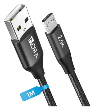 Cable Usb A Micro-usb 1hora Reforzado De Nailon, 1 M, Para Carga Rápida Y Datos