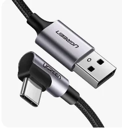 Cable Ugreen Right Angle Usb - Tipoc 1mt 50941