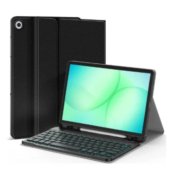Estuche Con Teclado Para Samsung S9 Fe /s10fe /s1o Lite-11 Pulgadas